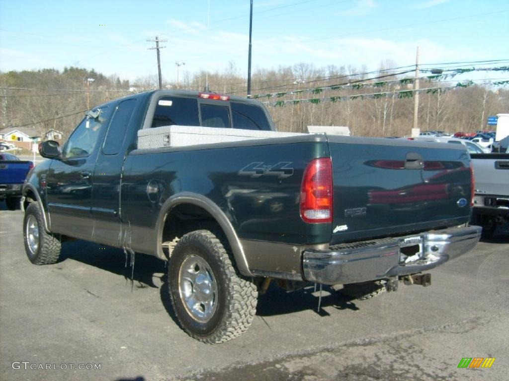 Amazon Green Metallic 2001 Ford F150 Lariat SuperCab 4x4 Exterior Photo #45324613