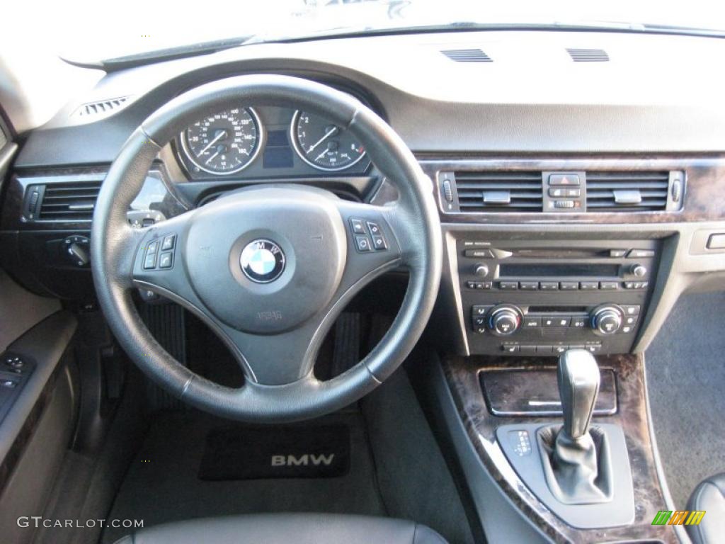 2007 BMW 3 Series 328xi Coupe Black Dashboard Photo #45324725