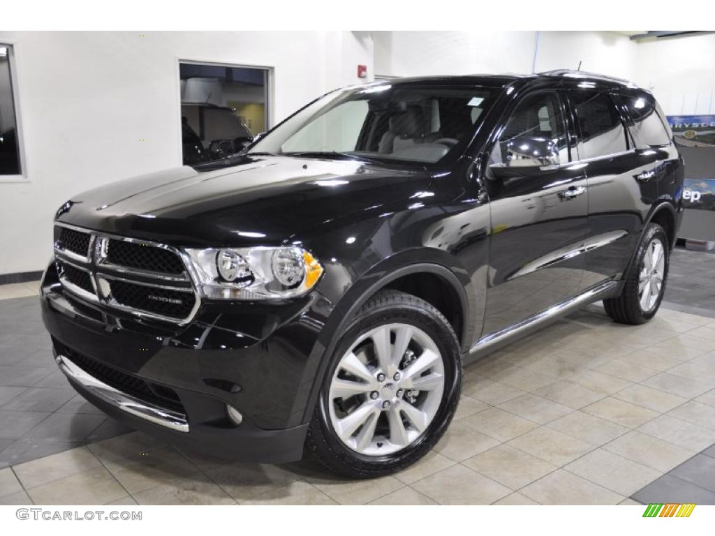 Brilliant Black Crystal Pearl 2011 Dodge Durango Crew Lux Exterior Photo #45325994