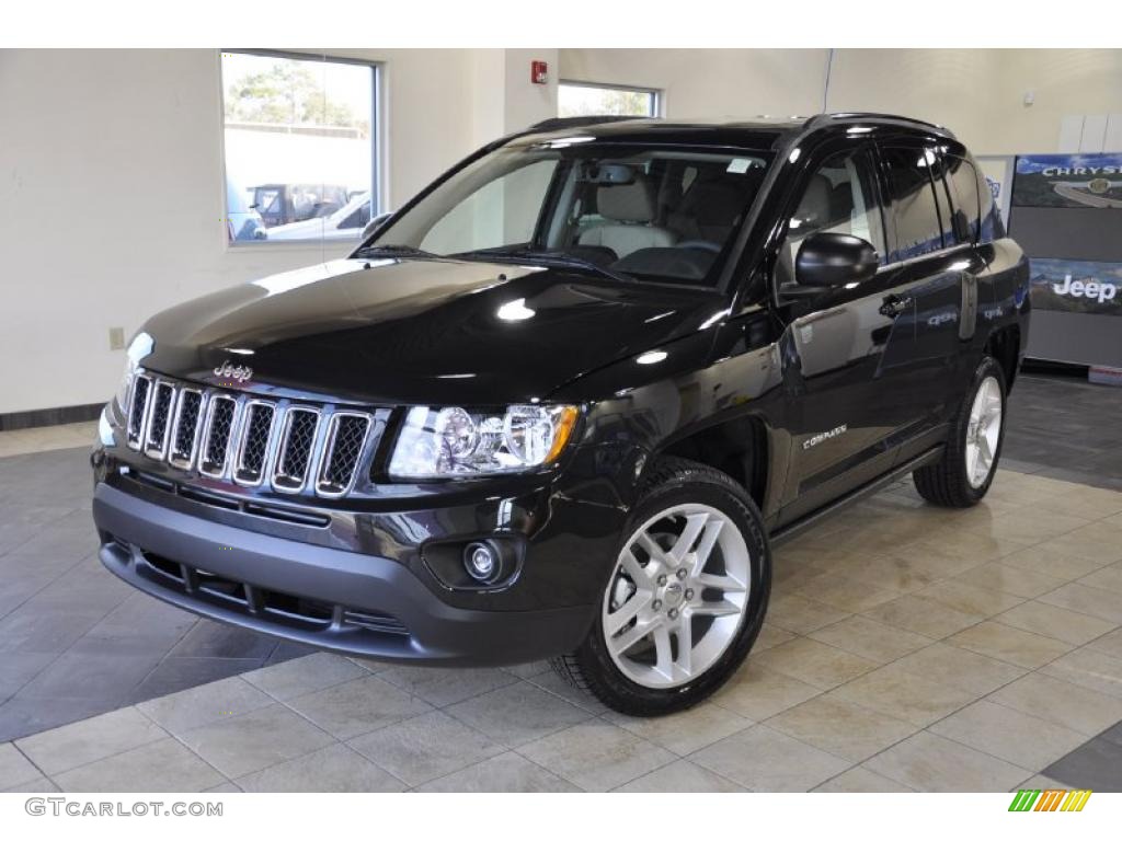 Brilliant Black Crystal Pearl 2011 Jeep Compass 2.4 Limited Exterior Photo #45326299
