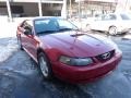 2002 Laser Red Metallic Ford Mustang V6 Coupe  photo #6