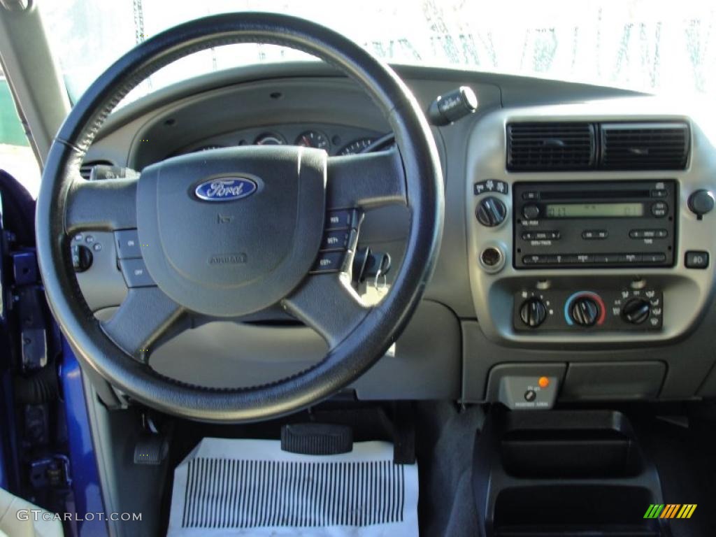 2006 Ford Ranger XLT SuperCab 4x4 Medium Dark Flint Dashboard Photo #45327303