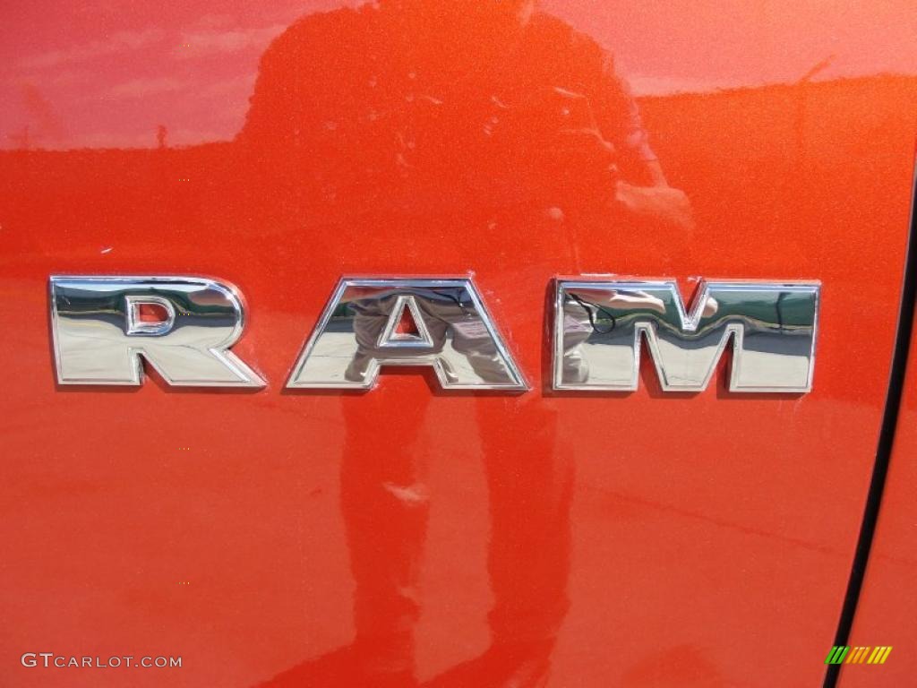 2009 Ram 1500 ST Quad Cab - Sunburst Orange Pearl / Dark Slate/Medium Graystone photo #17