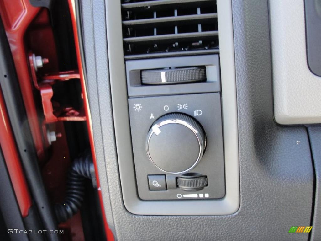 2009 Ram 1500 ST Quad Cab - Sunburst Orange Pearl / Dark Slate/Medium Graystone photo #42