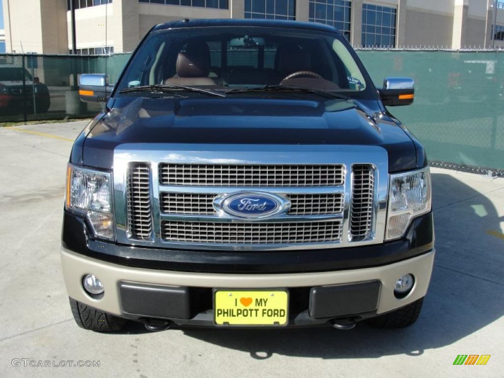 2010 F150 King Ranch SuperCrew 4x4 - Tuxedo Black / Chapparal Leather photo #8