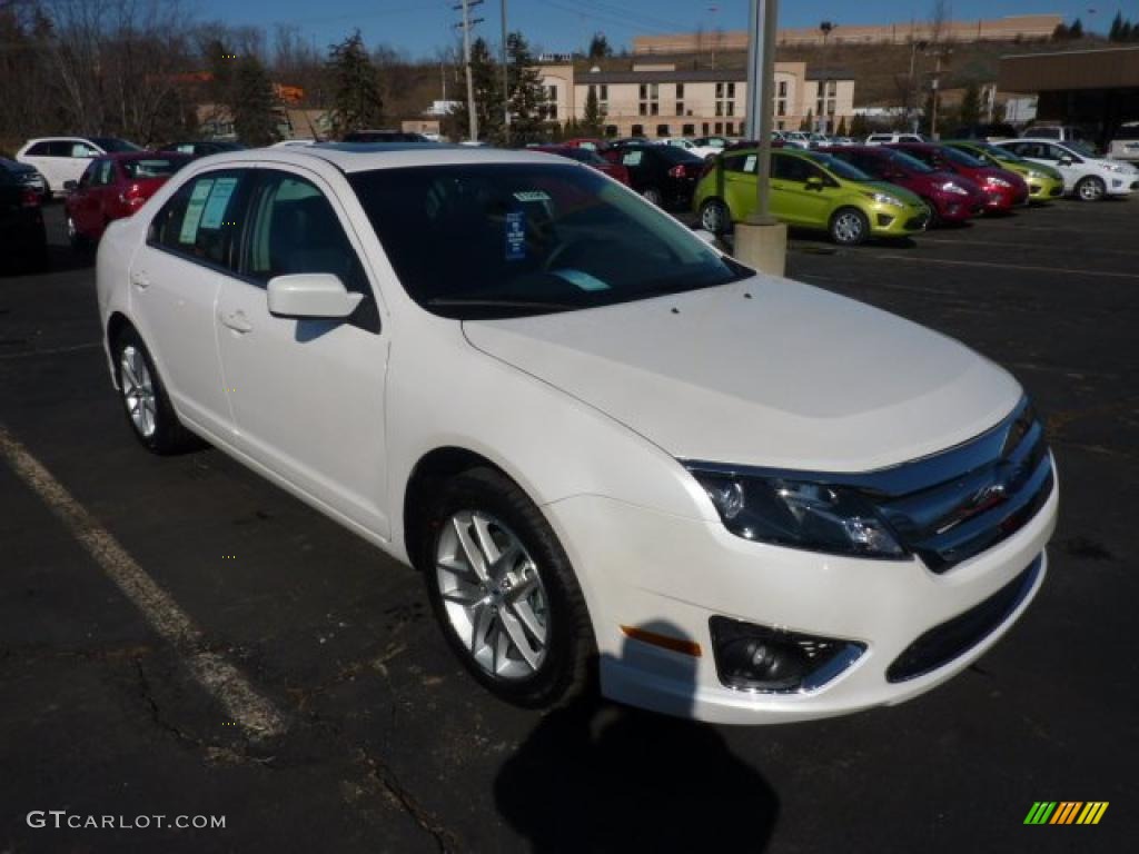 2011 Fusion SEL V6 - White Platinum Tri-Coat / Charcoal Black photo #1