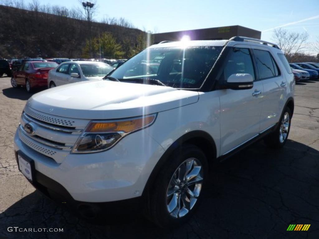 2011 Explorer Limited 4WD - White Platinum Tri-Coat / Pecan/Charcoal photo #5