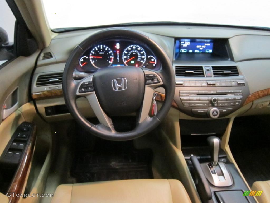 2009 Honda Accord EX-L Sedan Ivory Dashboard Photo #45334760