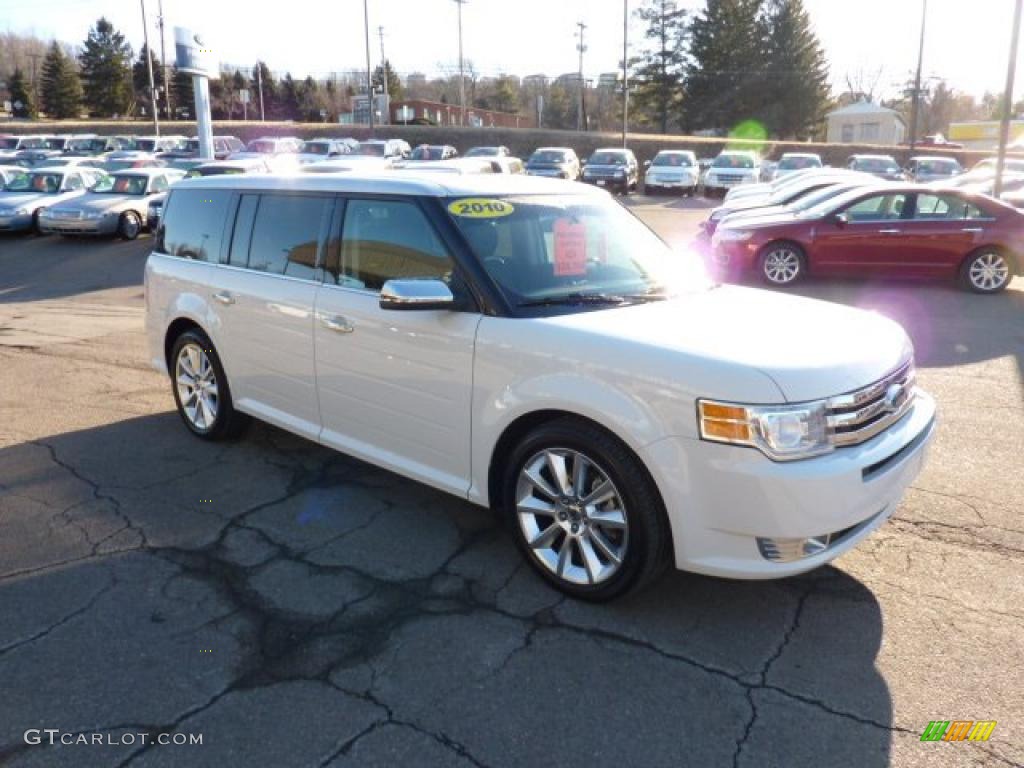 2010 Flex Limited EcoBoost AWD - White Suede / Charcoal Black photo #6