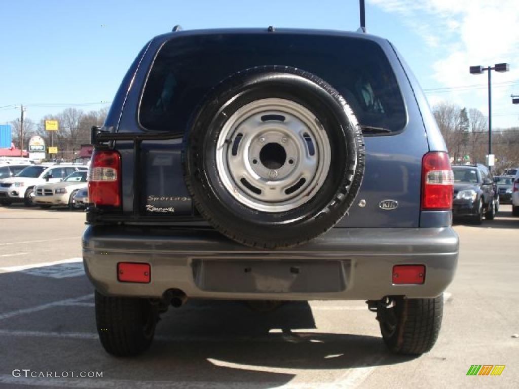 2002 Sportage 4x4 - Slate Blue / Gray photo #4