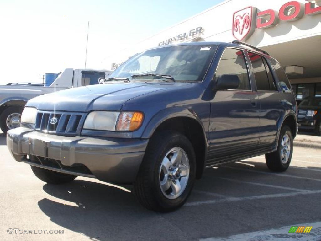 2002 Sportage 4x4 - Slate Blue / Gray photo #6