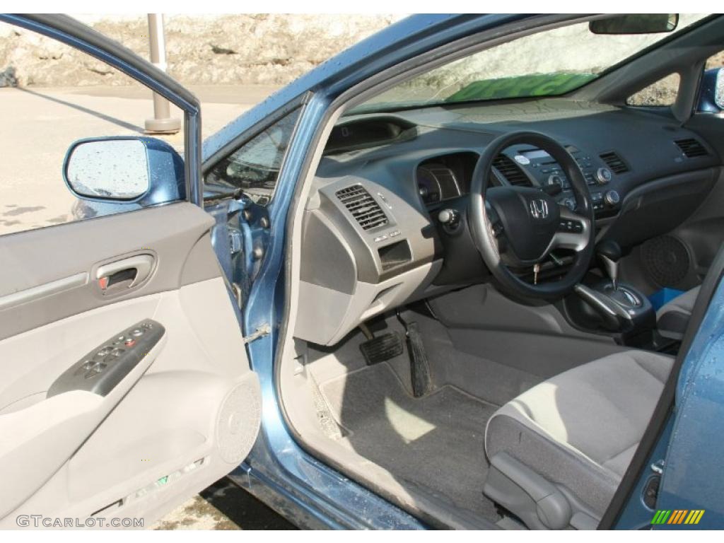 2008 Civic EX Sedan - Atomic Blue Metallic / Gray photo #9