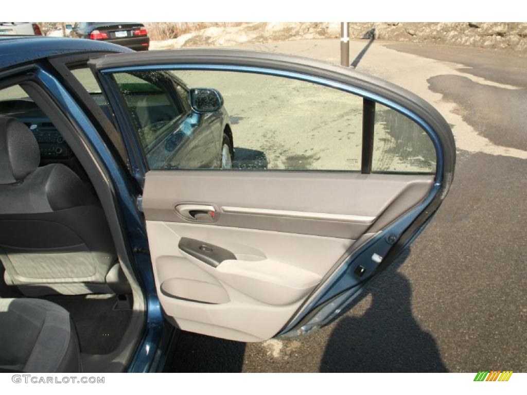 2008 Civic EX Sedan - Atomic Blue Metallic / Gray photo #14
