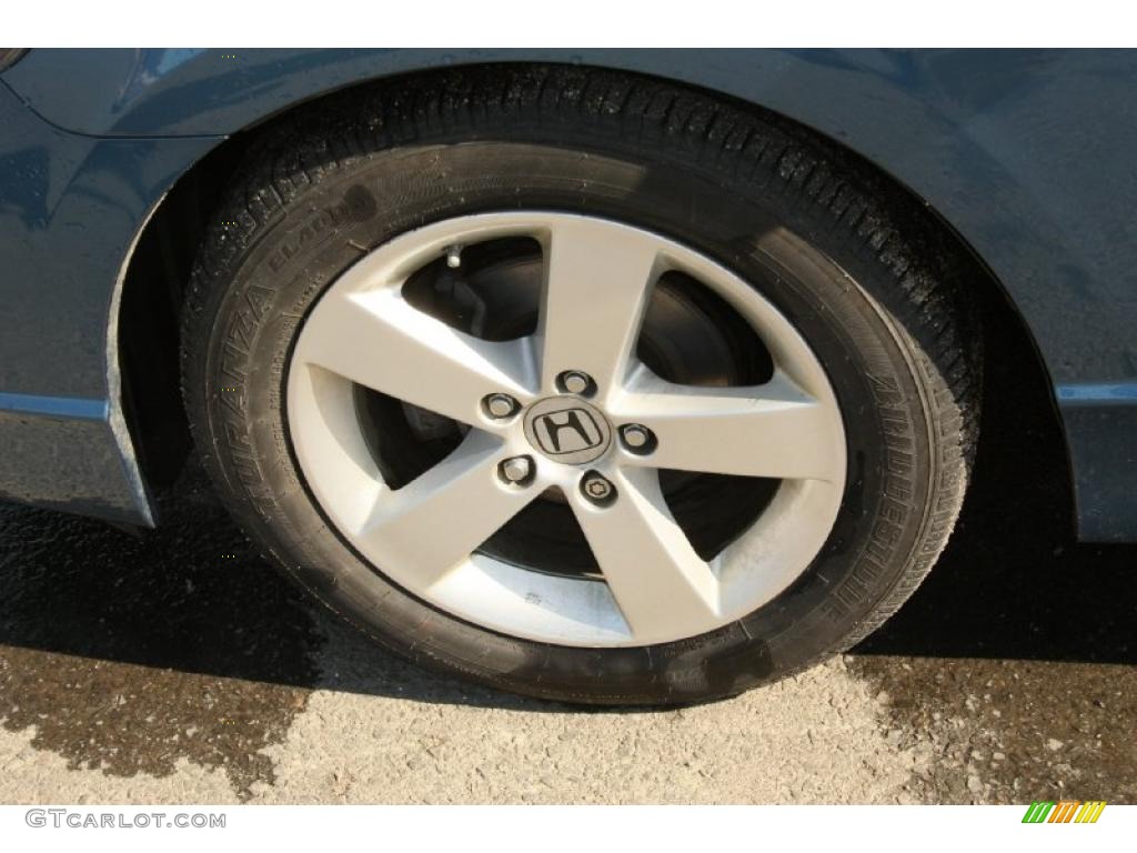 2008 Civic EX Sedan - Atomic Blue Metallic / Gray photo #20