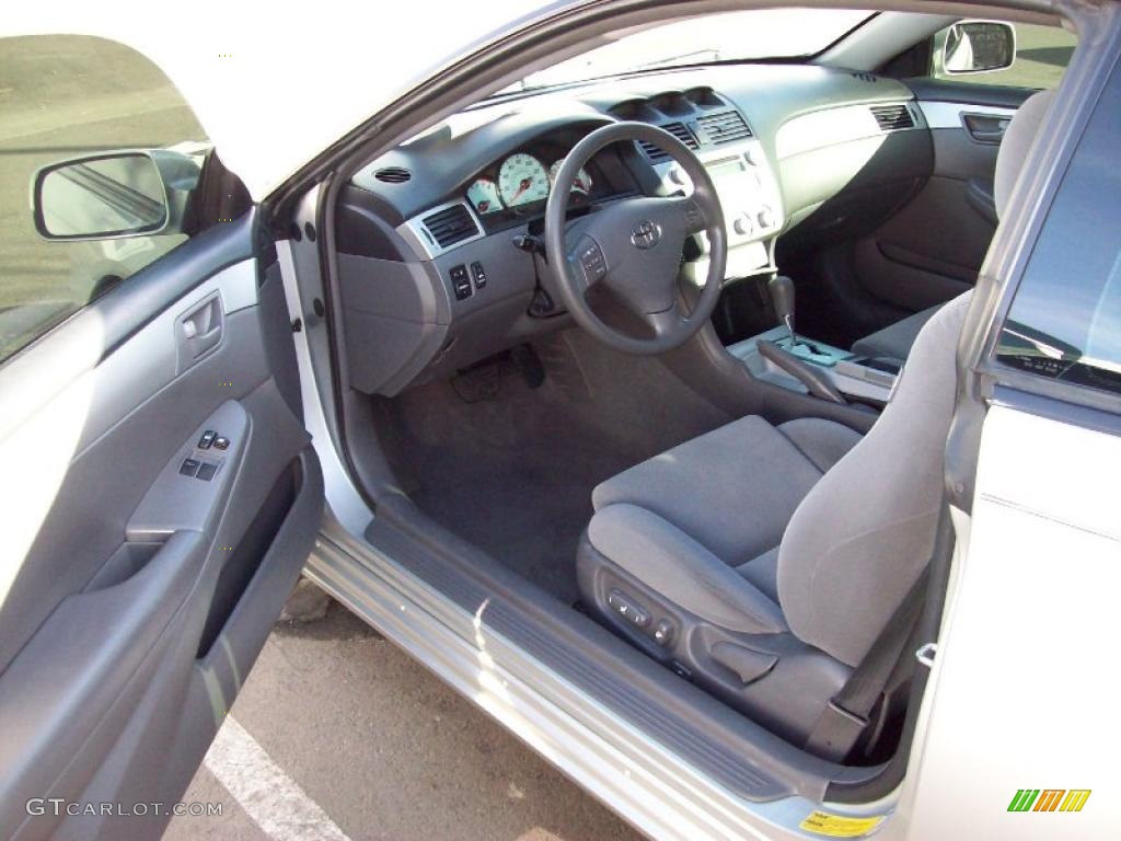 Dark Stone Interior 2005 Toyota Solara SE Coupe Photo #45337452