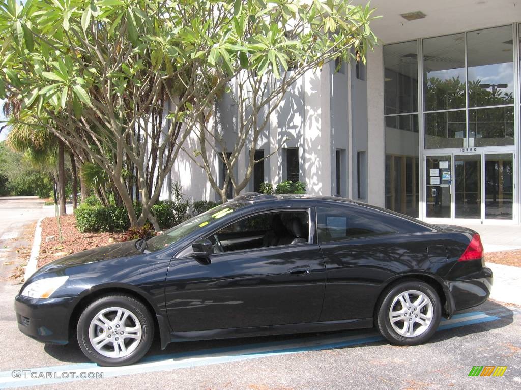 2006 Accord EX-L Coupe - Nighthawk Black Pearl / Black photo #5