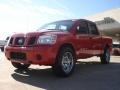 2005 Red Alert Nissan Titan SE Crew Cab 4x4  photo #7