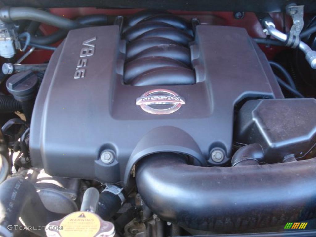 2005 Nissan Titan SE Crew Cab 4x4 5.6L DOHC 32V V8 Engine Photo #45338852