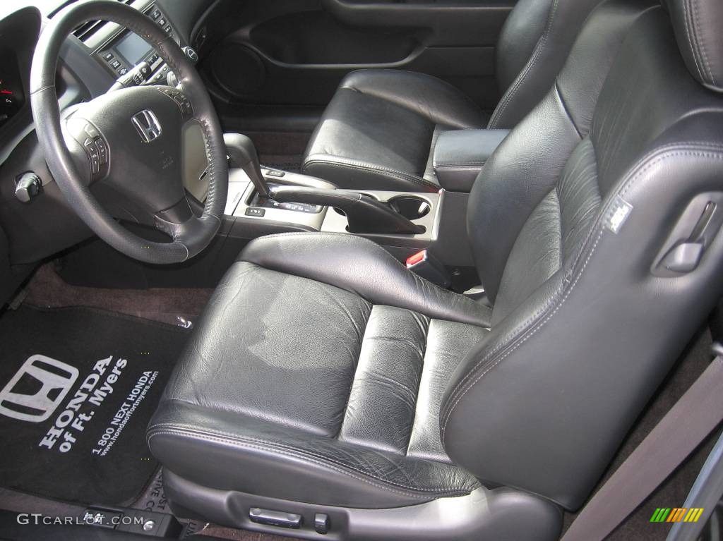 2006 Accord EX-L Coupe - Nighthawk Black Pearl / Black photo #9