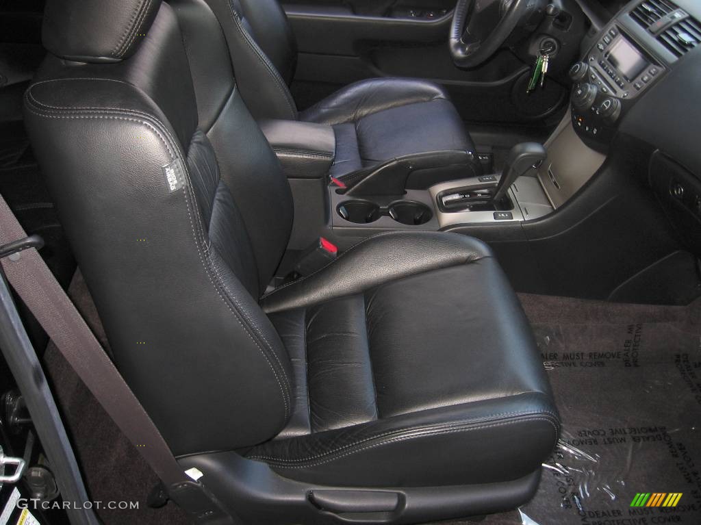 2006 Accord EX-L Coupe - Nighthawk Black Pearl / Black photo #10
