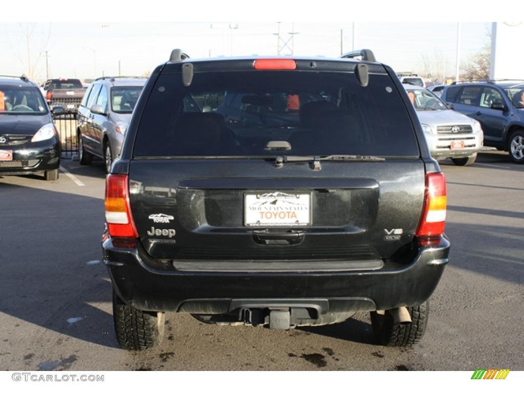 2004 Grand Cherokee Overland 4x4 - Brillant Black Crystal Pearl / Dark Slate Gray photo #3