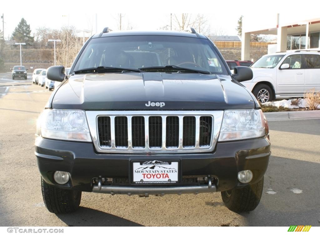 2004 Grand Cherokee Overland 4x4 - Brillant Black Crystal Pearl / Dark Slate Gray photo #6