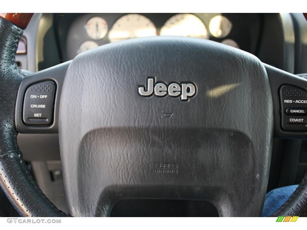2004 Grand Cherokee Overland 4x4 - Brillant Black Crystal Pearl / Dark Slate Gray photo #15