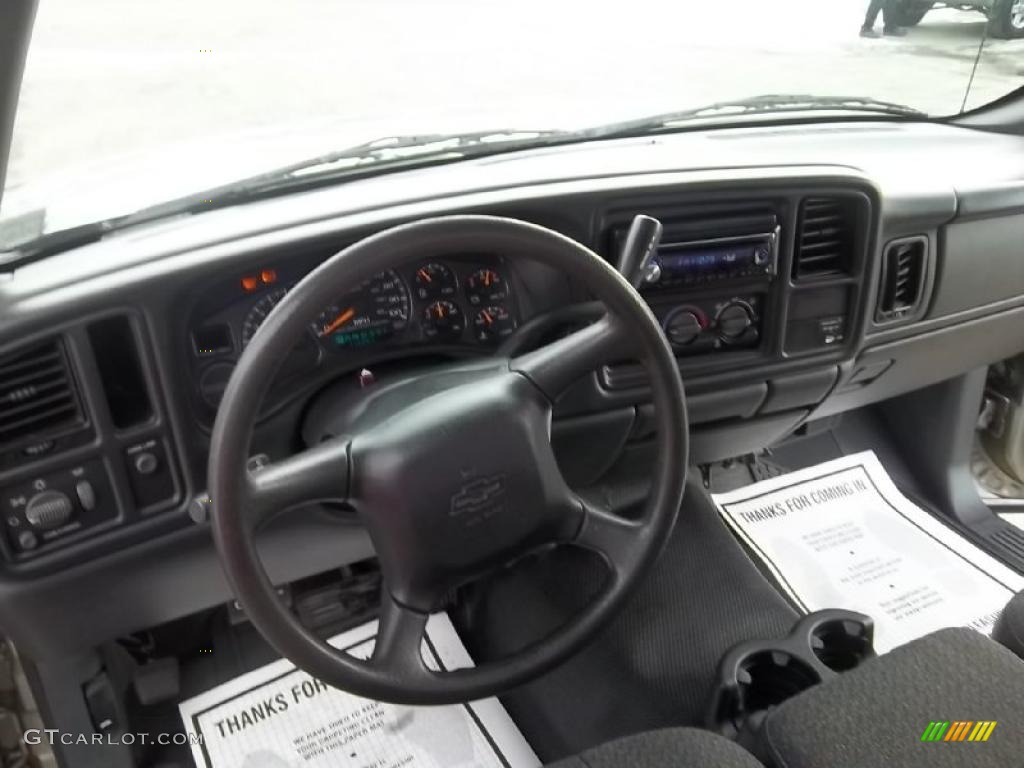 2002 Silverado 1500 LS Regular Cab - Light Pewter Metallic / Graphite Gray photo #18