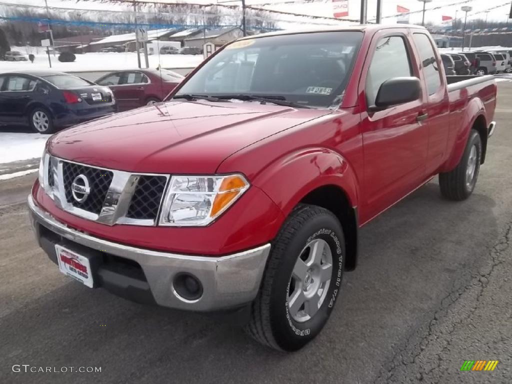 2008 Frontier SE King Cab 4x4 - Red Brawn / Graphite photo #1