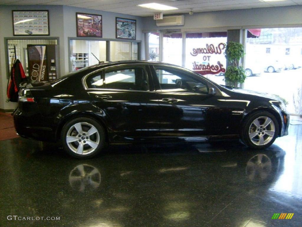 2009 G8 GT - Panther Black / Onyx photo #7