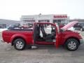 2008 Red Brawn Nissan Frontier SE King Cab 4x4  photo #35