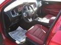 Black/Radar Red Interior Photo for 2011 Dodge Charger #45344601