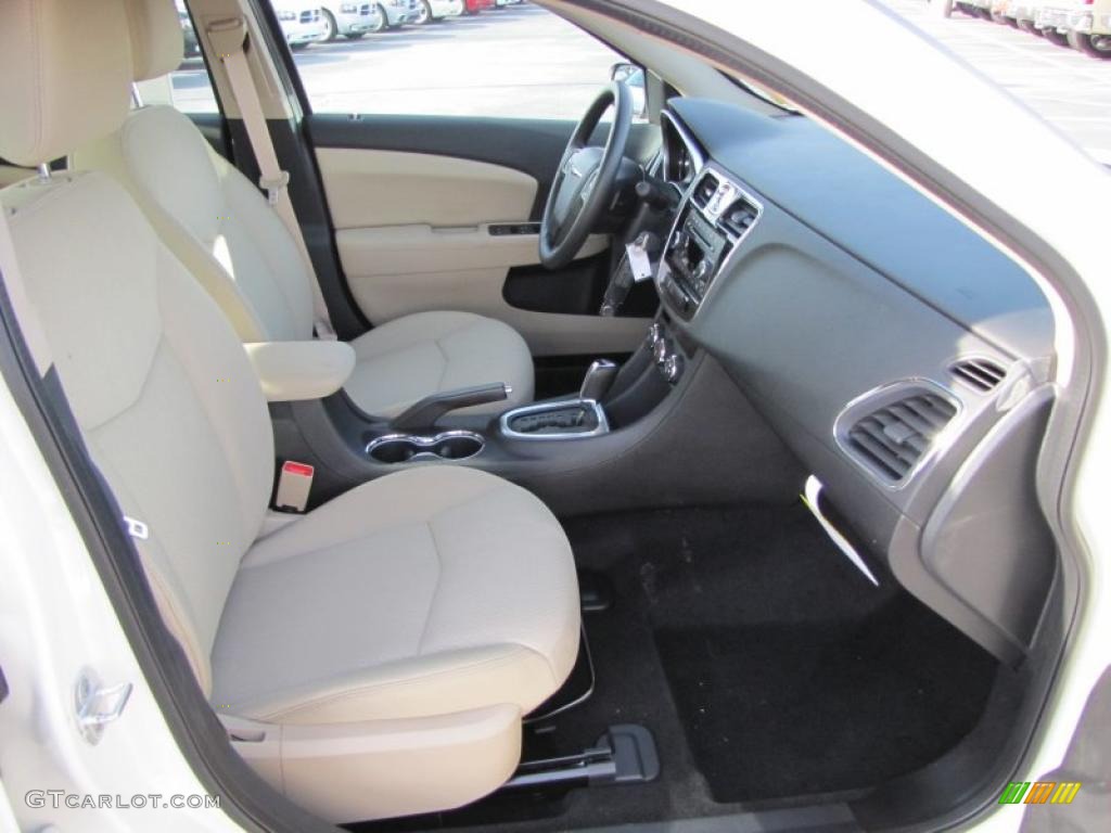 Black/Light Frost Beige Interior 2011 Chrysler 200 LX Photo #45345053