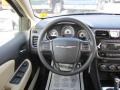 Black/Light Frost Beige 2011 Chrysler 200 LX Steering Wheel