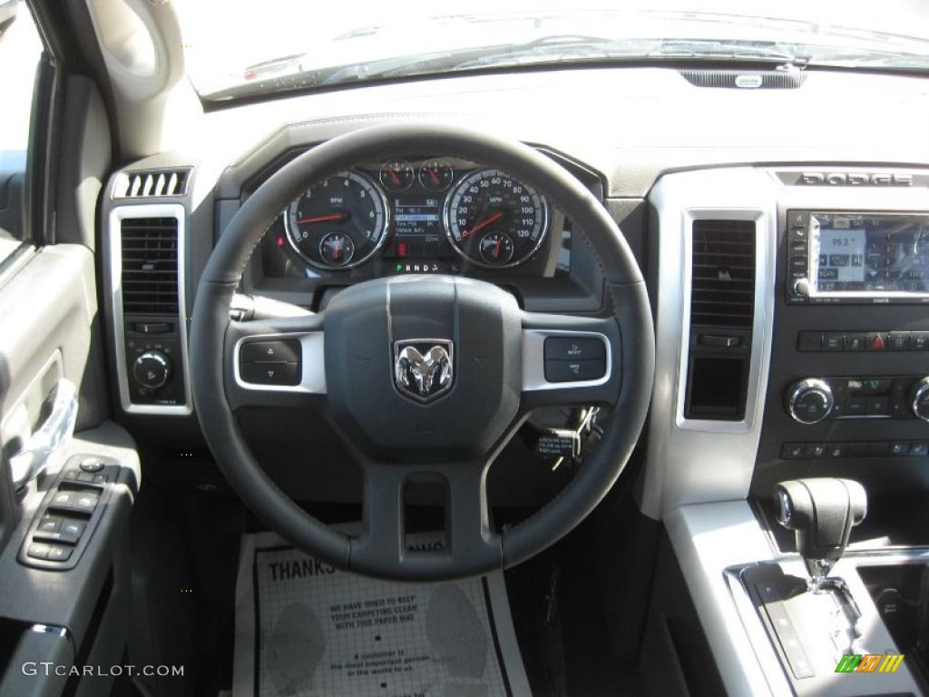 2011 Ram 1500 Sport Quad Cab - Brilliant Black Crystal Pearl / Dark Slate Gray photo #9