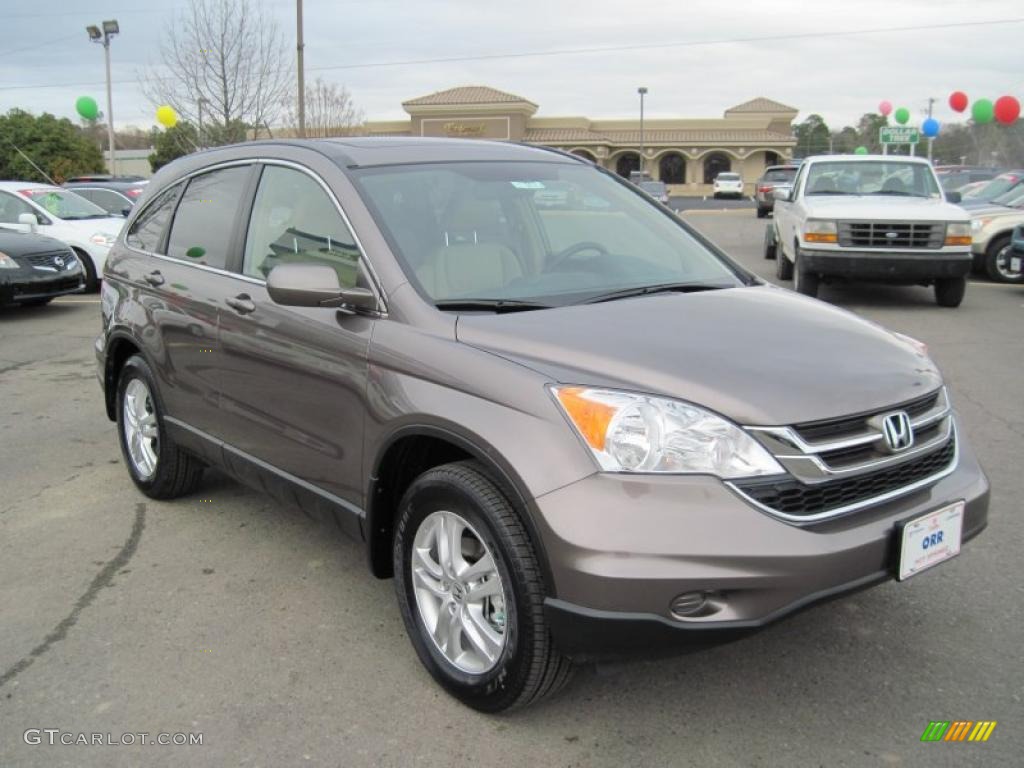 2011 CR-V EX-L - Urban Titanium Metallic / Ivory photo #7