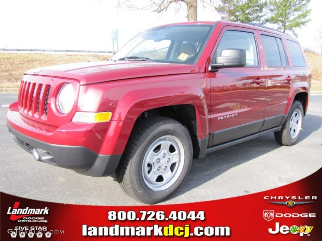 Deep Cherry Red Crystal Pearl Jeep Patriot