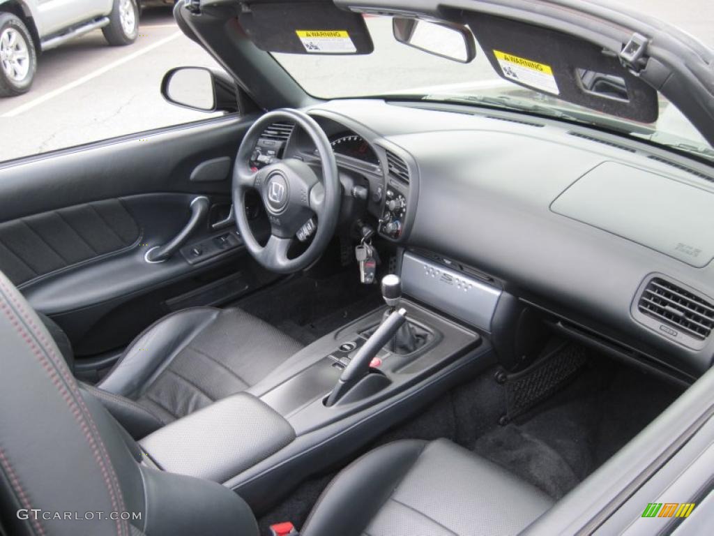 2008 Honda S2000 Roadster Black Dashboard Photo #45346409
