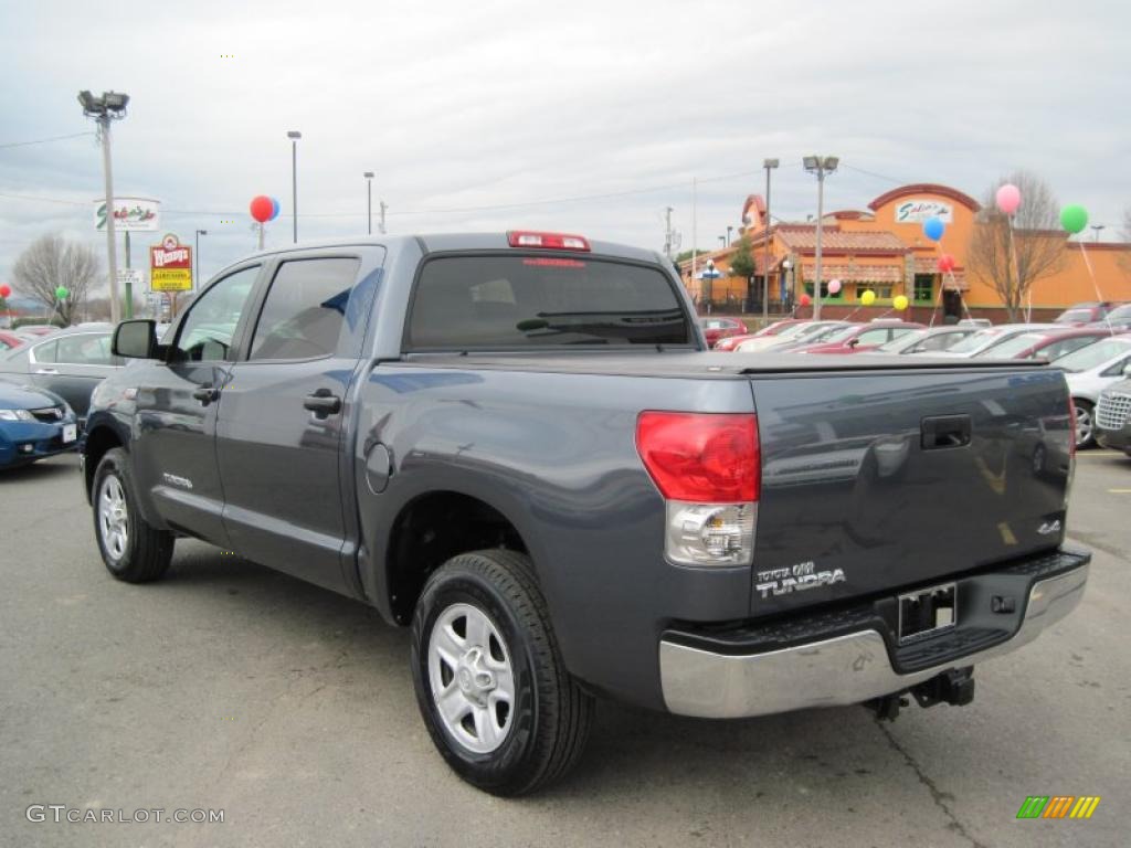 2008 Tundra CrewMax 4x4 - Slate Gray Metallic / Graphite Gray photo #3