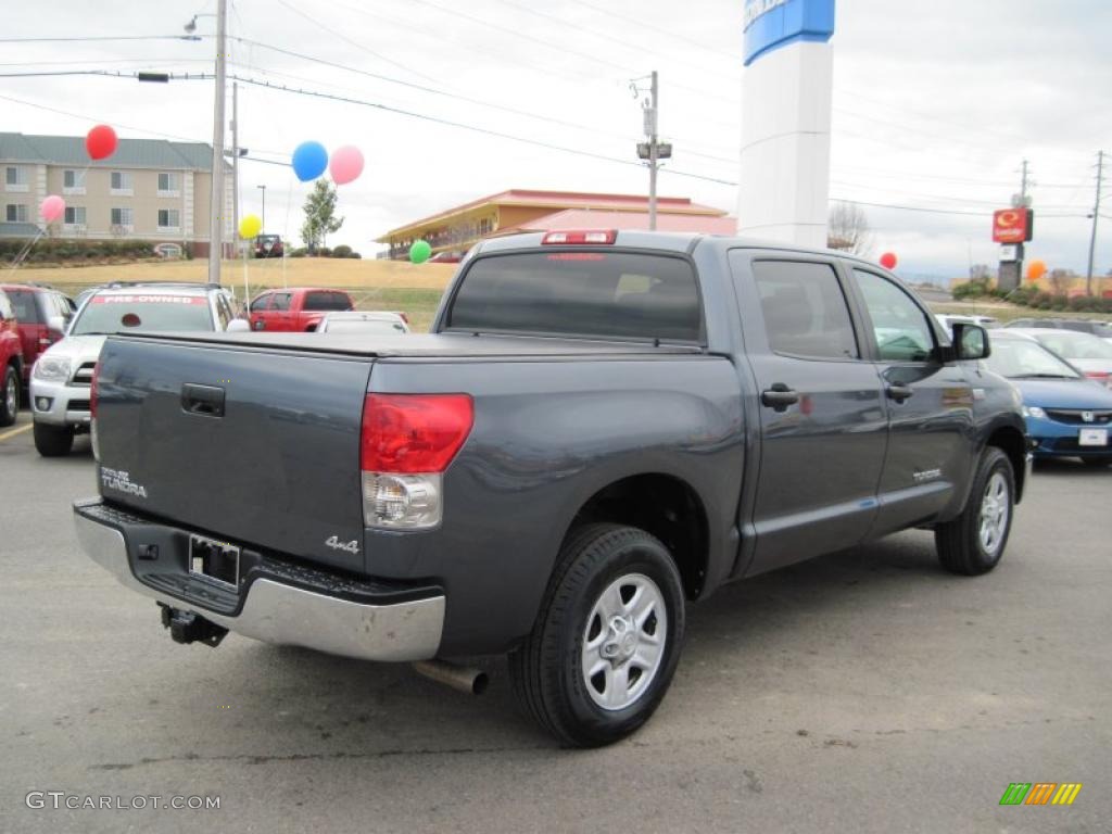 2008 Tundra CrewMax 4x4 - Slate Gray Metallic / Graphite Gray photo #5