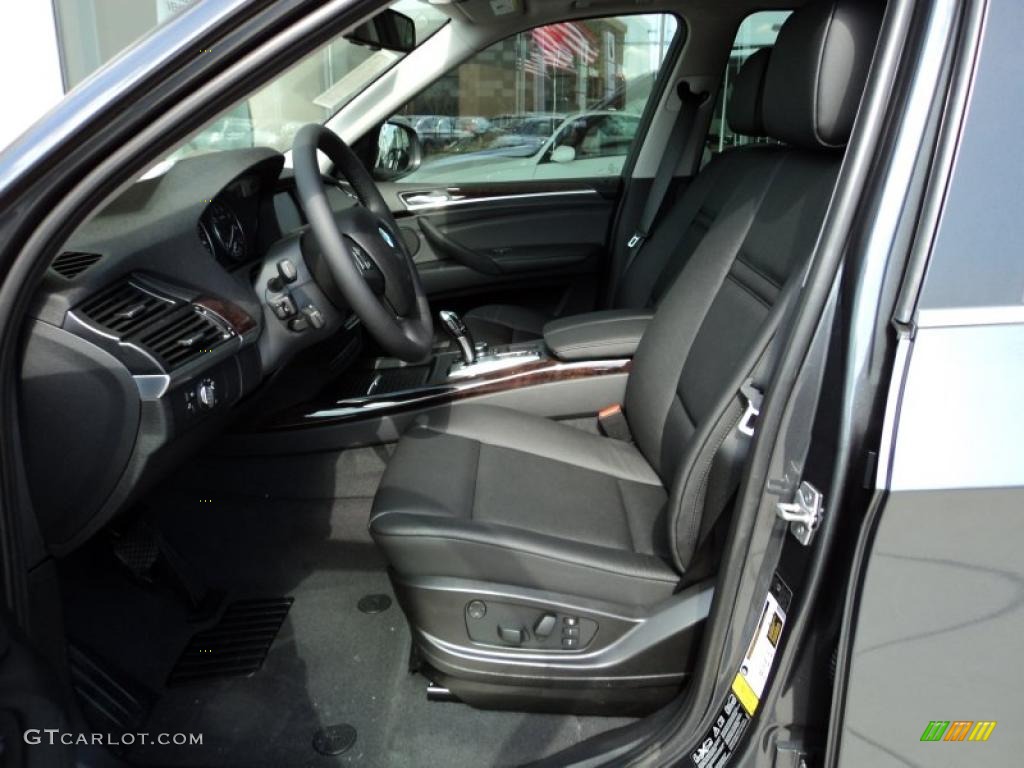 Black Interior 2011 BMW X5 xDrive 50i Photo #45349031