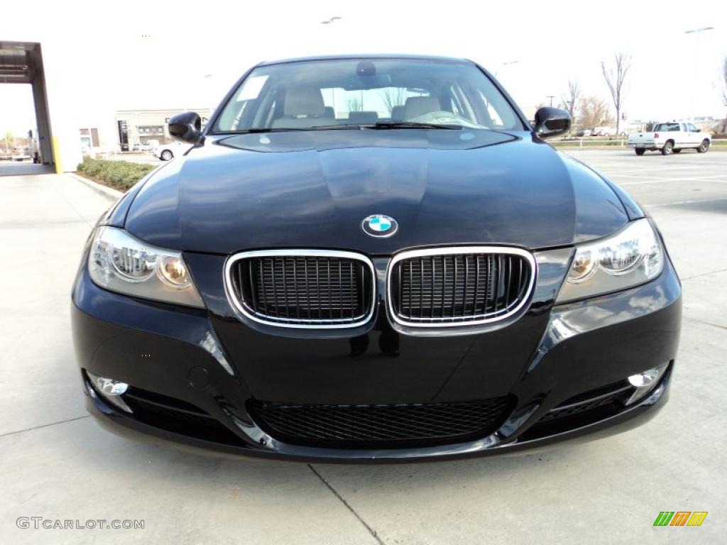 2011 3 Series 328i Sedan - Jet Black / Oyster/Black Dakota Leather photo #5
