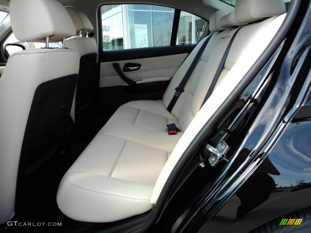 2011 3 Series 328i Sedan - Jet Black / Oyster/Black Dakota Leather photo #8