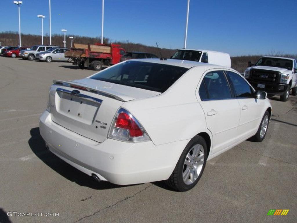 2008 Fusion SEL V6 AWD - White Suede / Charcoal Black photo #11