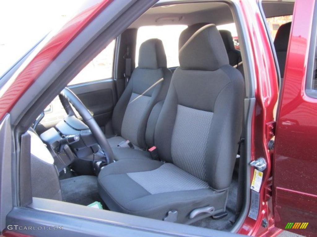 Ebony Interior 2010 Chevrolet Colorado LT Crew Cab 4x4 Photo #45349559