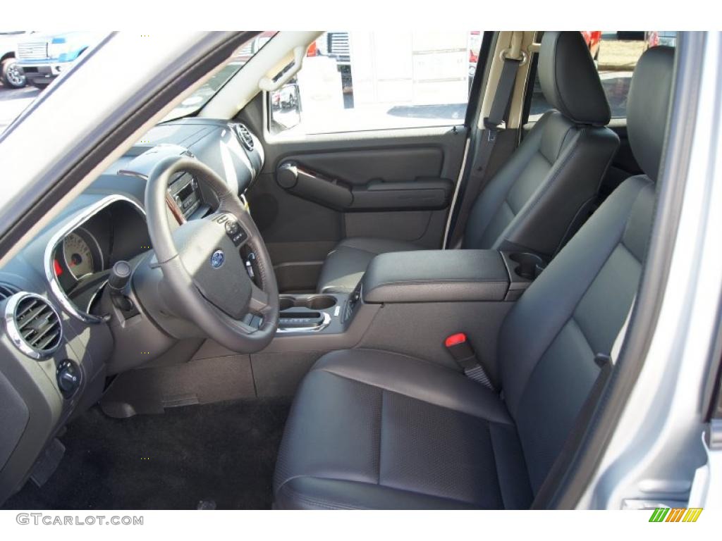 Black Interior 2010 Ford Explorer Limited 4x4 Photo #45350267