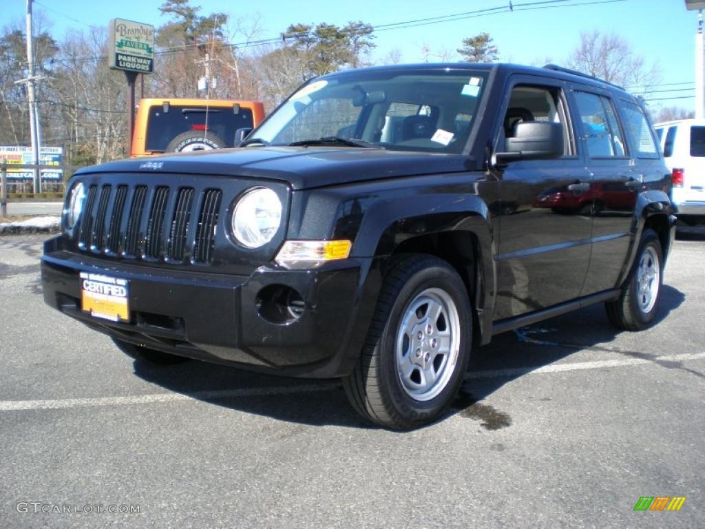 2009 Patriot Sport 4x4 - Brilliant Black Crystal Pearl / Dark Slate Gray/Medium Slate Gray photo #1