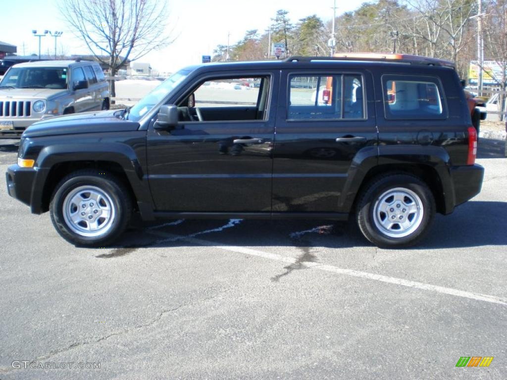 Brilliant Black Crystal Pearl 2009 Jeep Patriot Sport 4x4 Exterior Photo #45351423