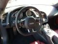 Fine Nappa Red Leather 2010 Audi R8 4.2 FSI quattro Steering Wheel