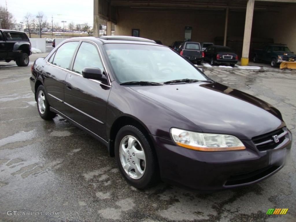 1998 Accord EX Sedan - Black Currant Pearl / Quartz photo #4